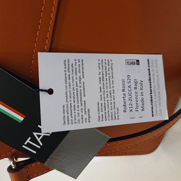 Roberto rossi leather tophandle bag x12 zucca s29 Italy - Picture 17 of 17